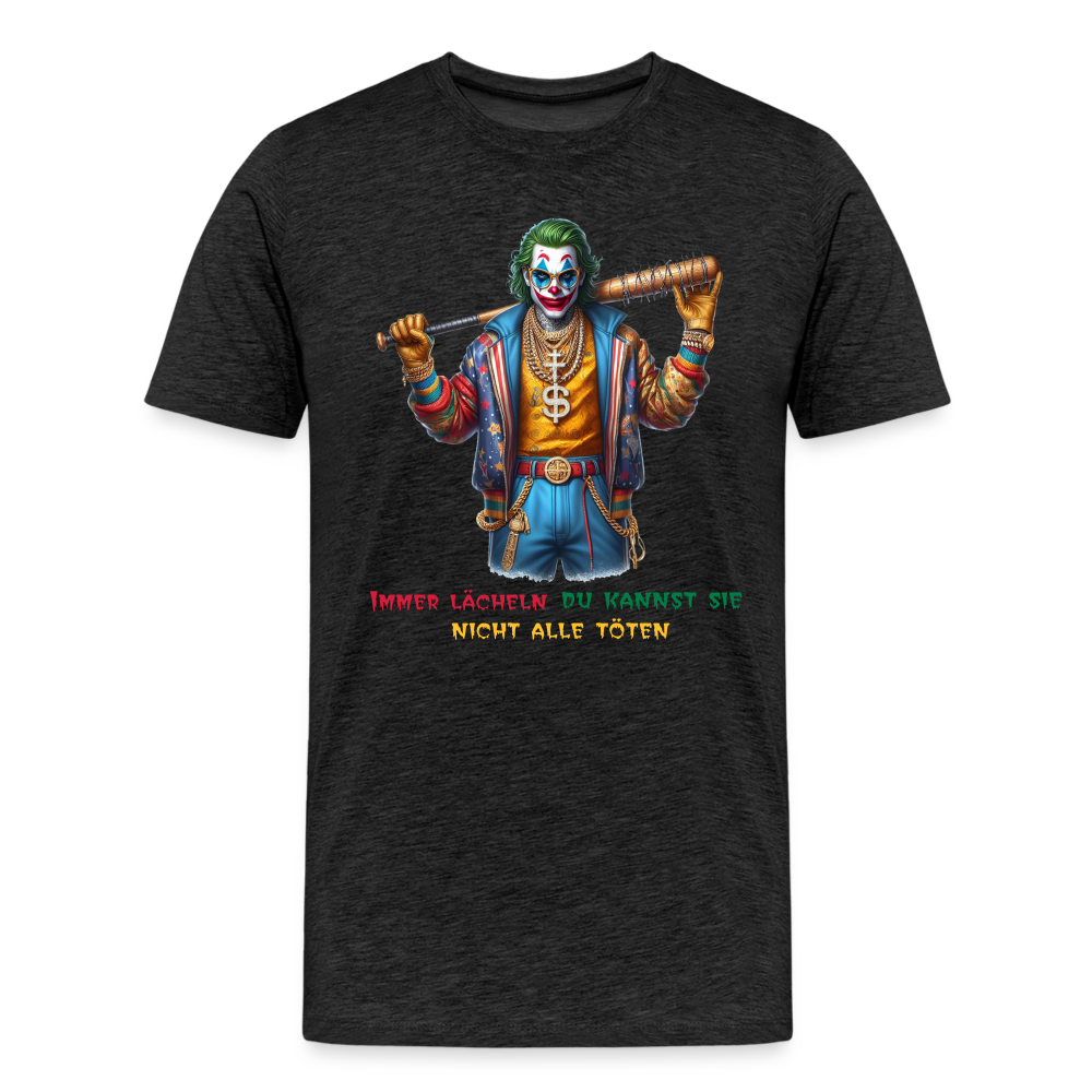 Joker Immer lächeln Männer Premium T-Shirt - Anthrazit