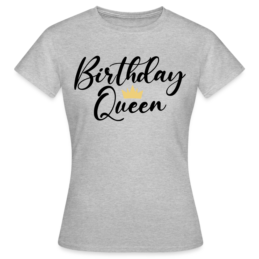 Birthday Queen Damen Gildan Heavy T-Shirt - Grau meliert