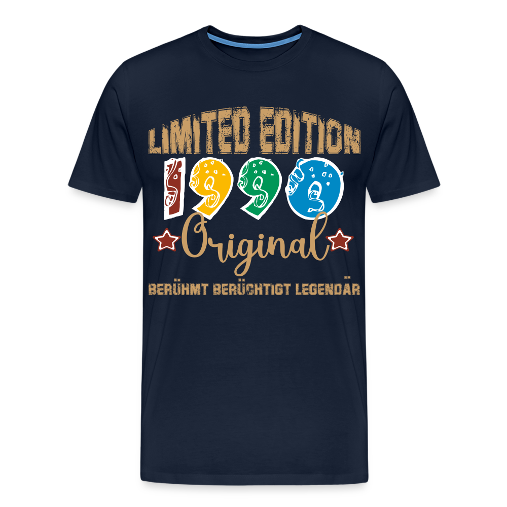 Limited Edition 1990 Original berühmt berüchtigt legendär Geburtstag T-Shirt Herren - Navy