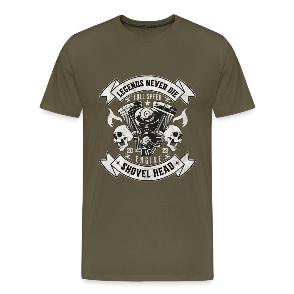 Legends Never Die Premium T-Shirt Herren - Khaki