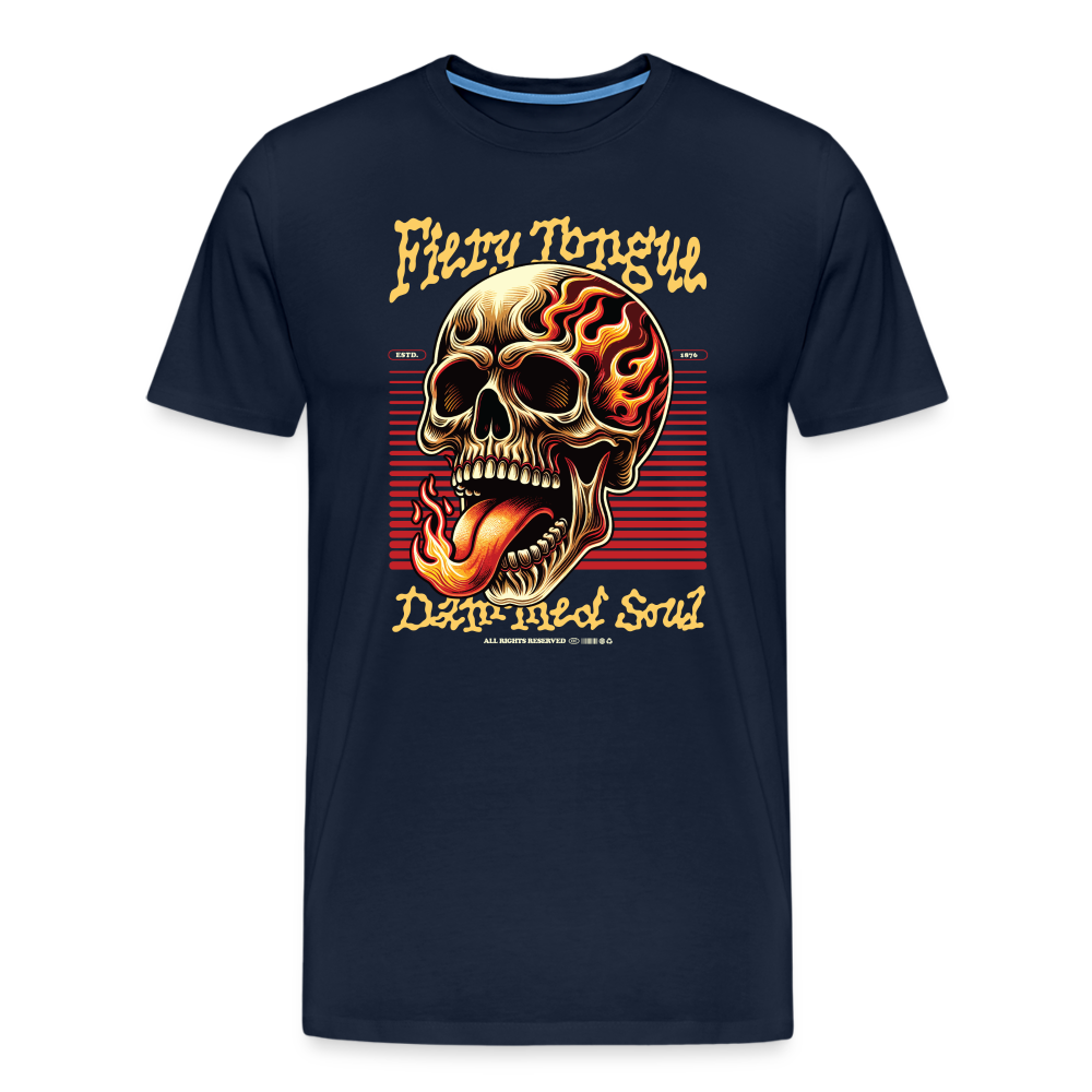 Skull Totenkopf Premium T-Shirt Herren - Navy