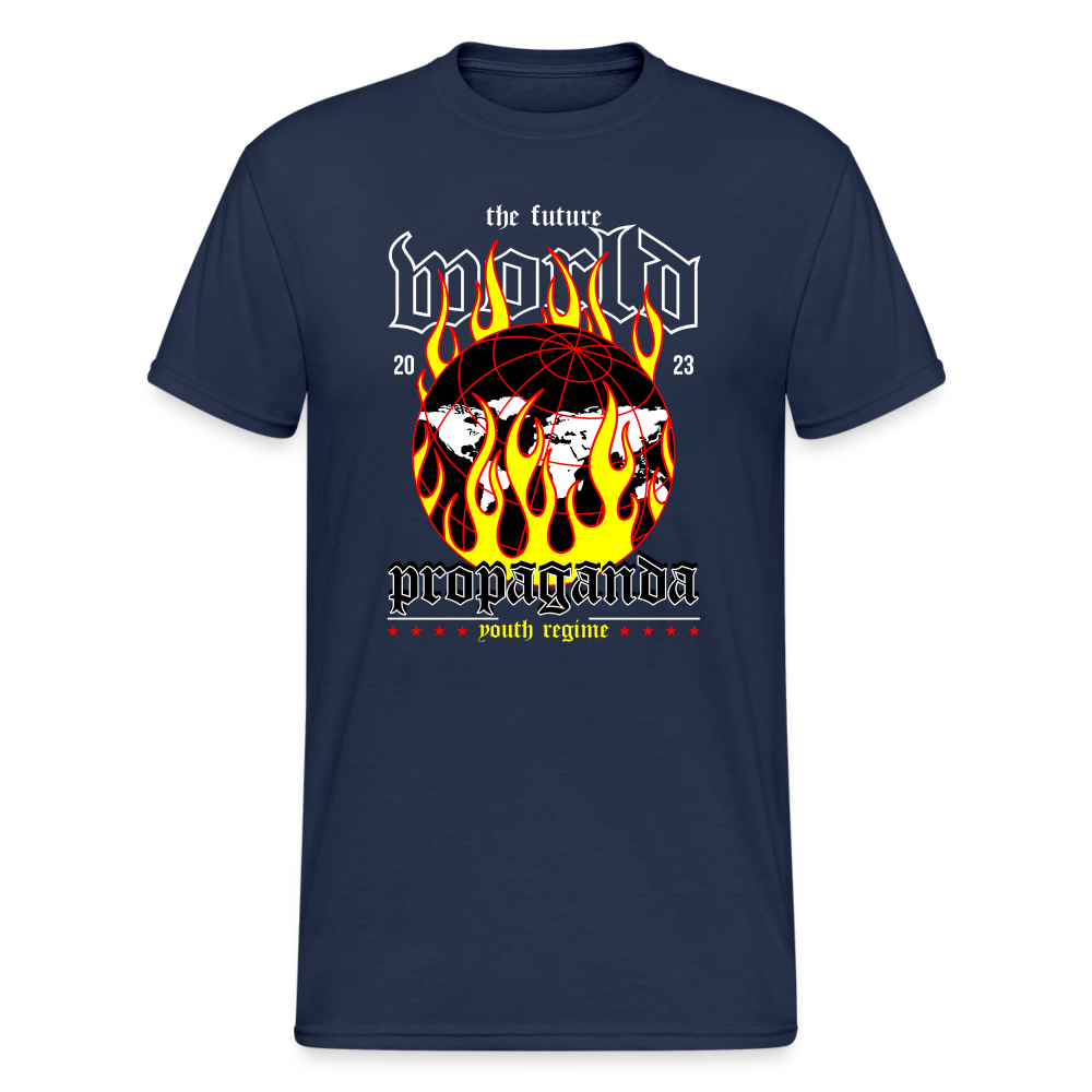 Urban Streetwear Propaganda T-Shirt Herren - Navy