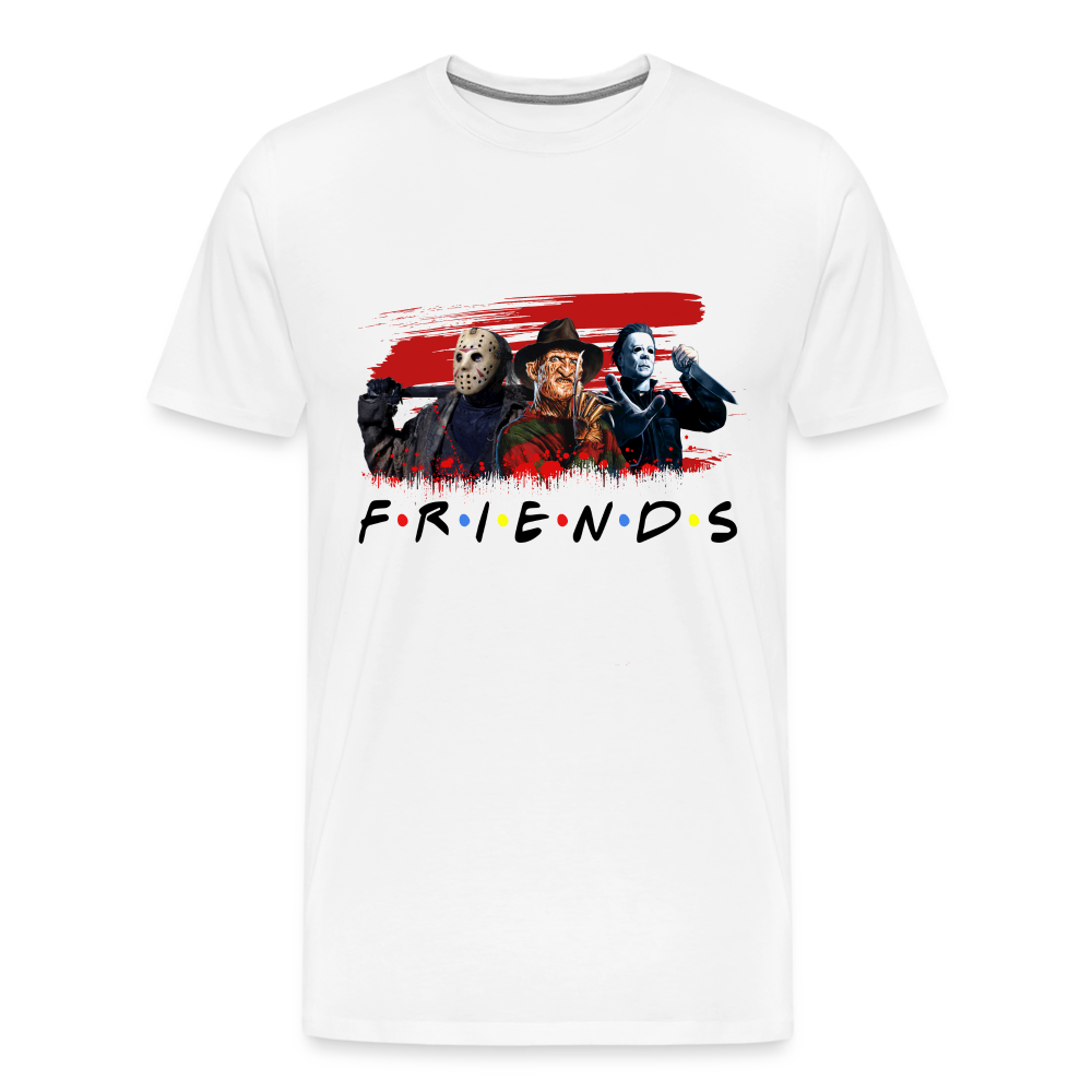 Friends Halloween Horror Premium T-Shirt Herren - Weiß