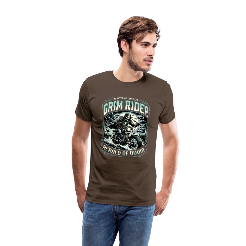 Grim Rider Herald Of Doom Premium T-Shirt Herren - Edelbraun