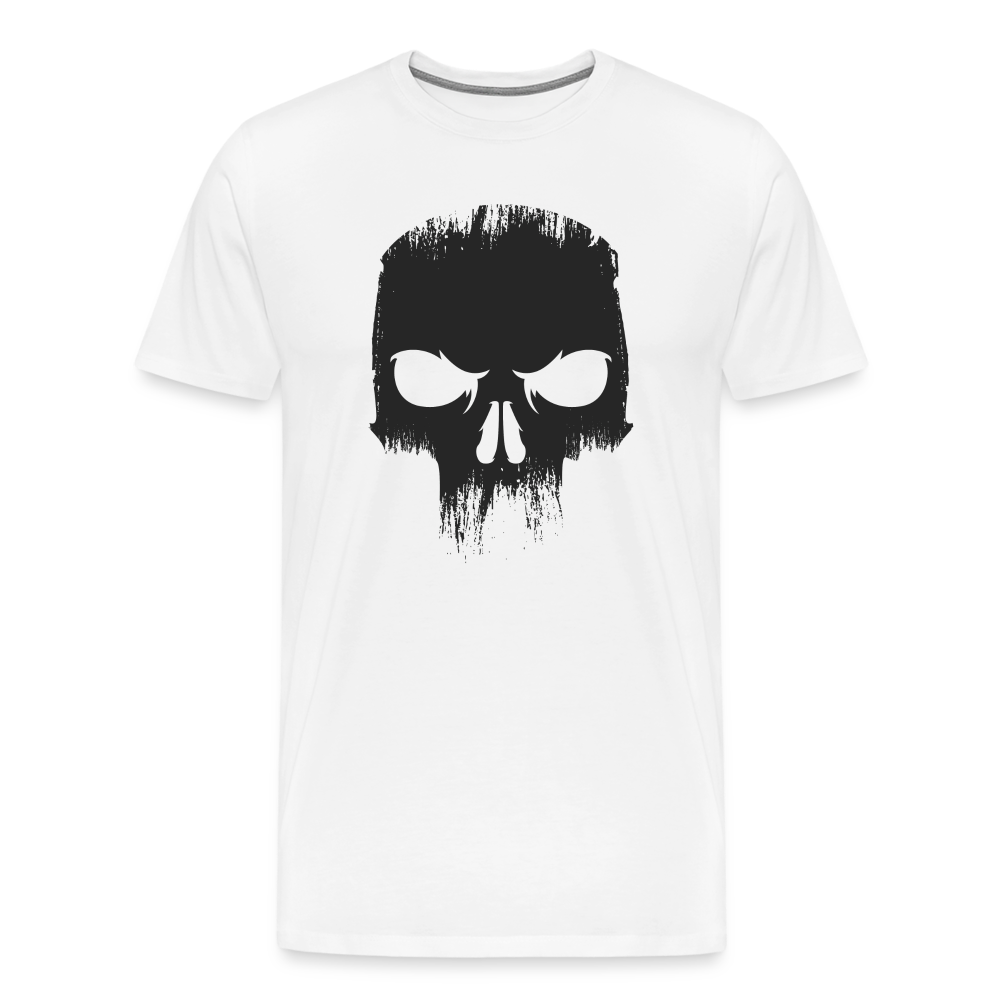 Skull Totenkopf Premium T-Shirt Herren - Weiß