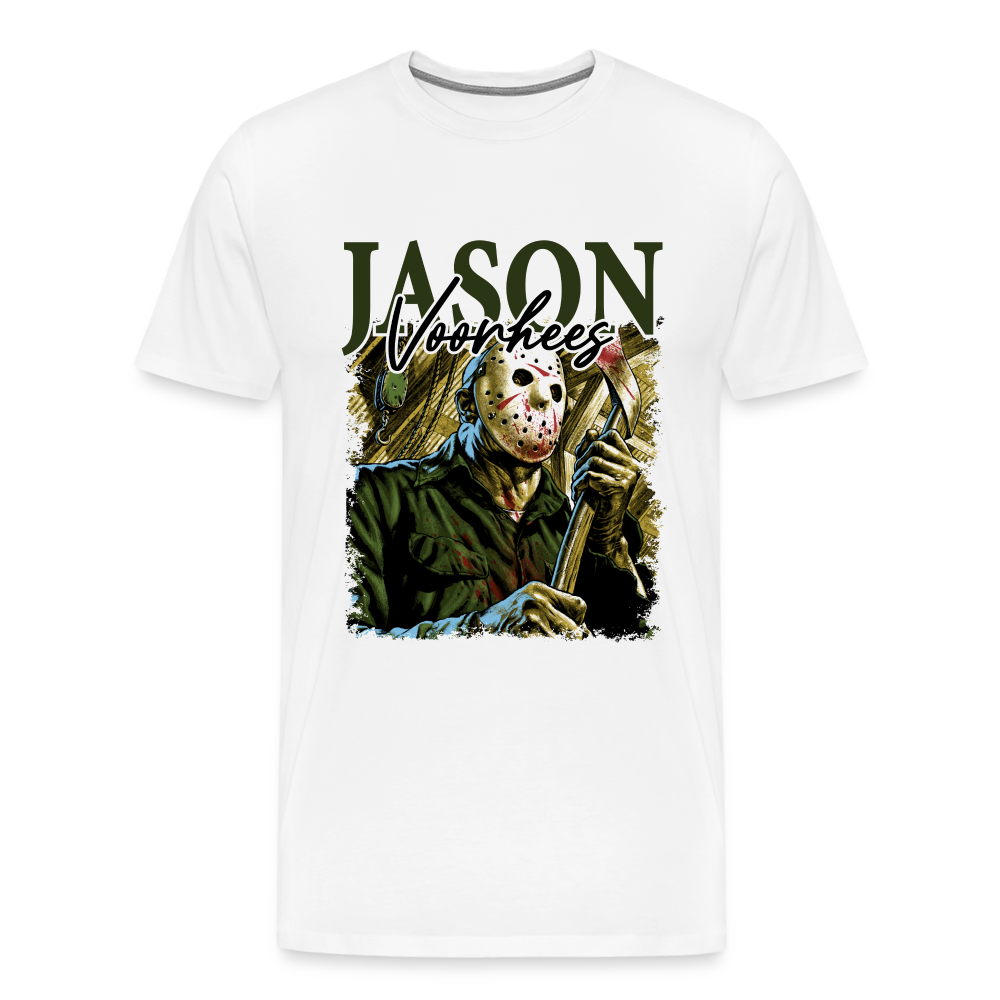 Jason Voorhees Halloween Horror Premium T-Shirt Herren - Weiß