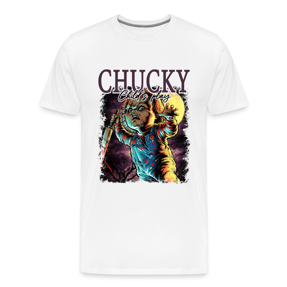 Chucky Halloween Horror Premium T-Shirt Herren - Weiß