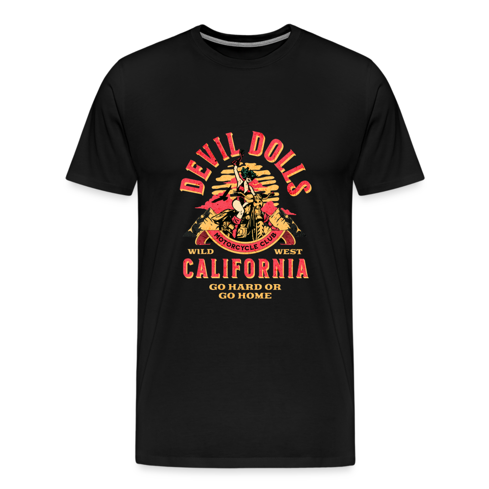 Devil Dolls California Premium T-Shirt Herren - Schwarz