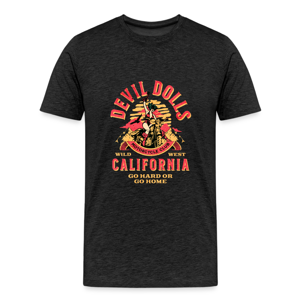 Devil Dolls California Premium T-Shirt Herren - Anthrazit