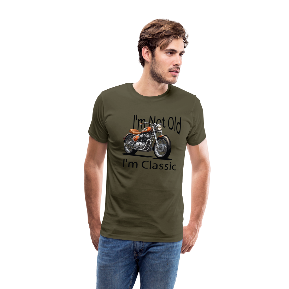 Classic Biker Premium T-Shirt Herren - Khaki