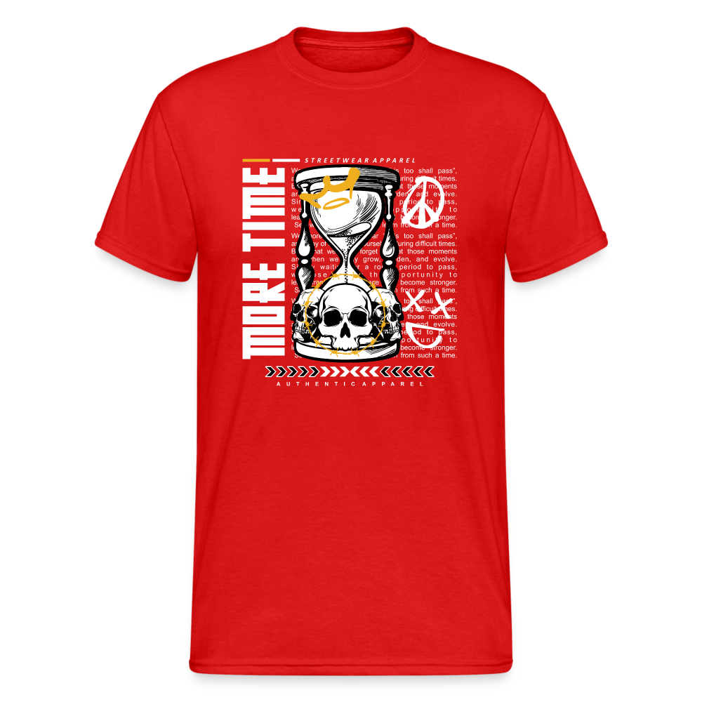 Urban Streetwear More Time T-Shirt Herren - Rot