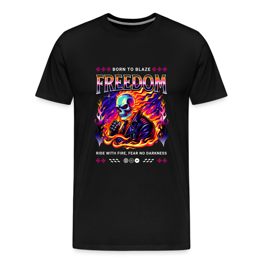 Freedom Premium T-Shirt Herren - Schwarz