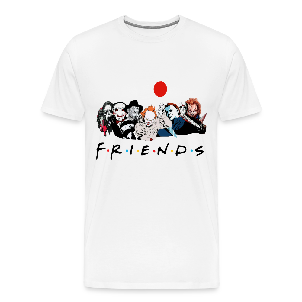 Friends Halloween Horror Premium T-Shirt Herren - Weiß