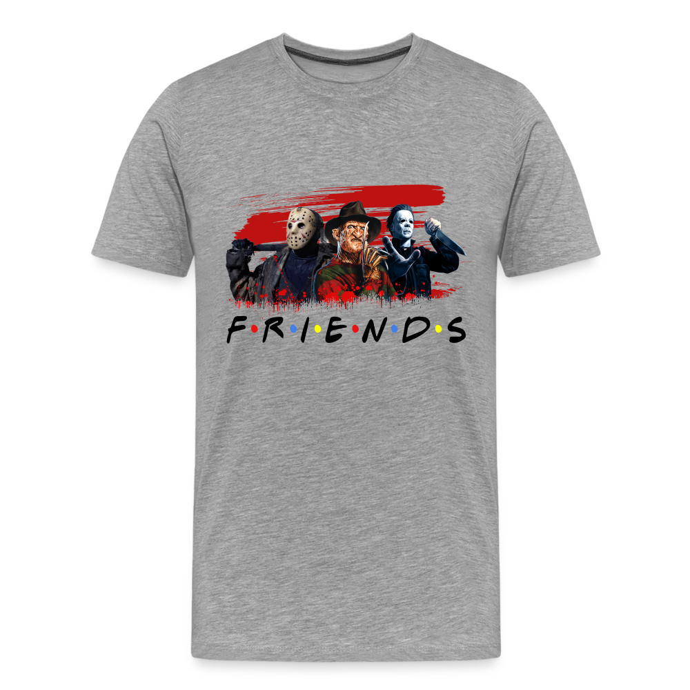 Friends Halloween Horror Premium T-Shirt Herren - Grau meliert