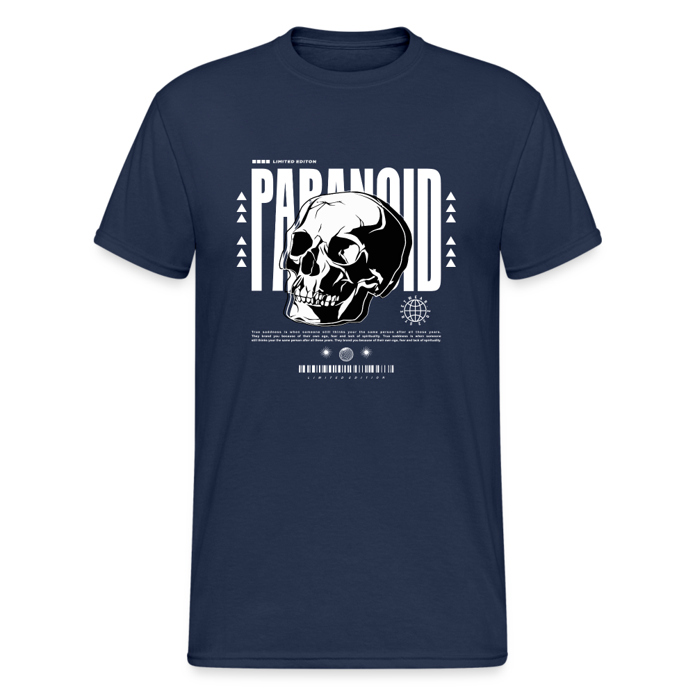 Urban Streetwear Paranoid T-Shirt Herren - Navy