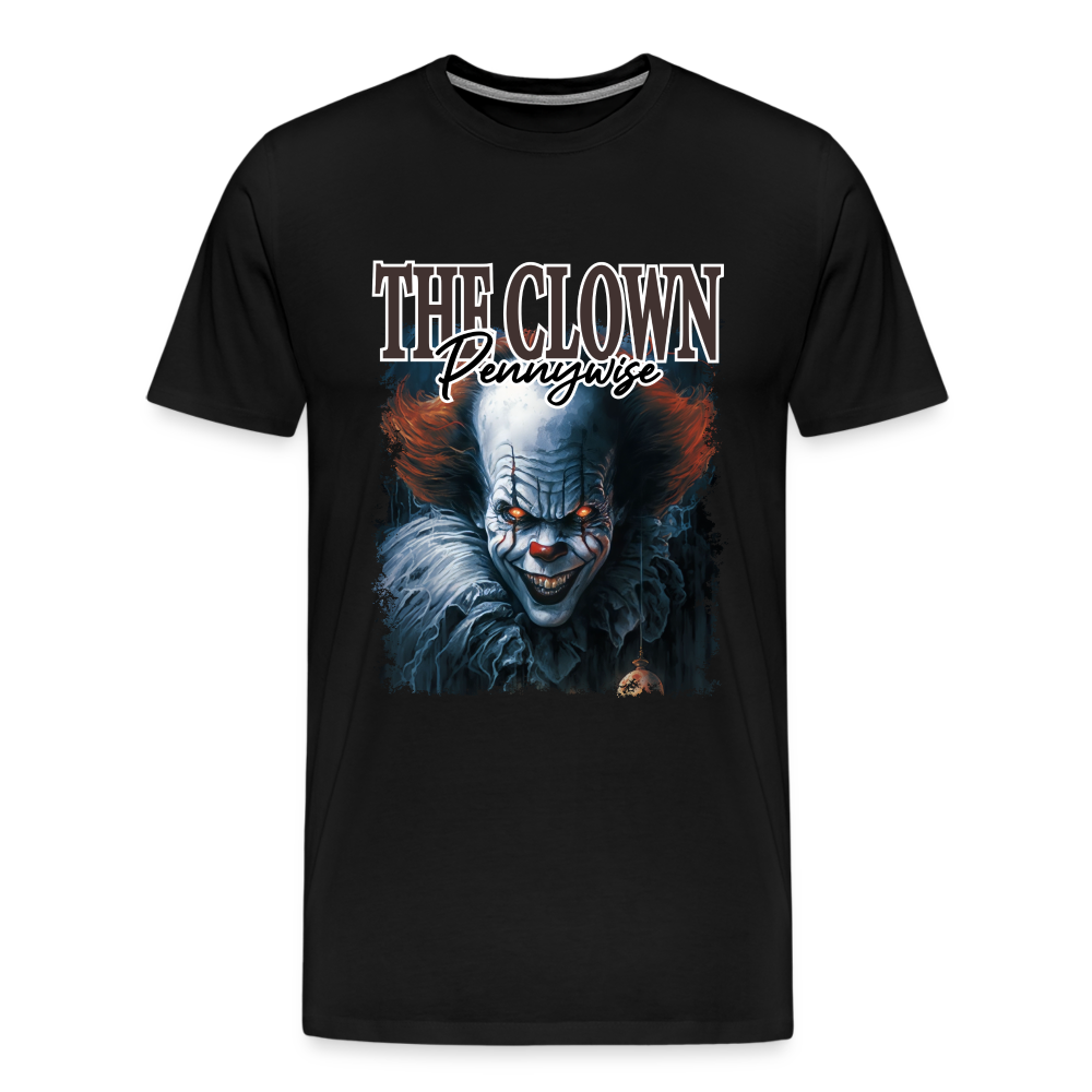 The Clown Pennywise  Halloween Horror Premium T-Shirt Herren - Schwarz