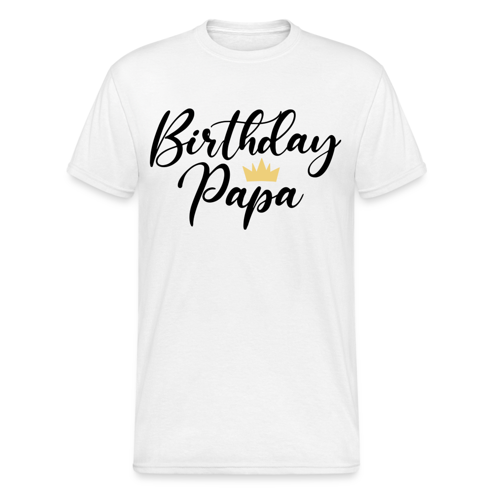 Birthday Papa Männer Gildan Heavy T-Shirt - Weiß