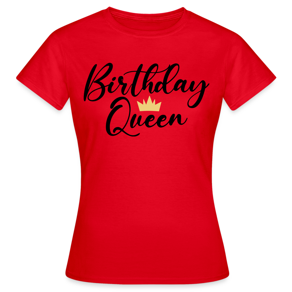 Birthday Queen Damen Gildan Heavy T-Shirt - Rot