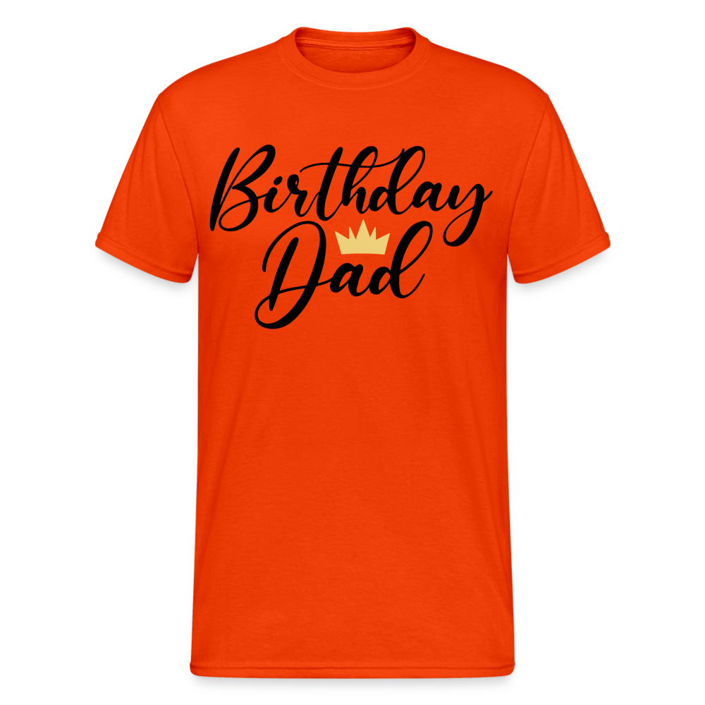 Birthday Dad Männer Gildan Heavy T-Shirt - kräftig Orange