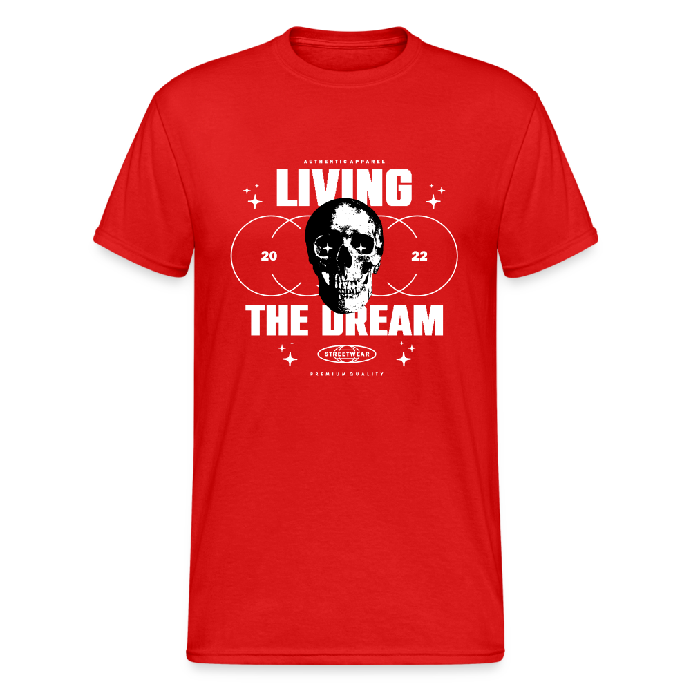 Urban Streetwear Living The Dream T-Shirt Herren - Rot