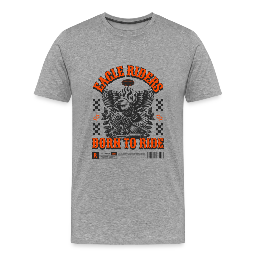 Eagle Riders Premium T-Shirt Herren - Grau meliert
