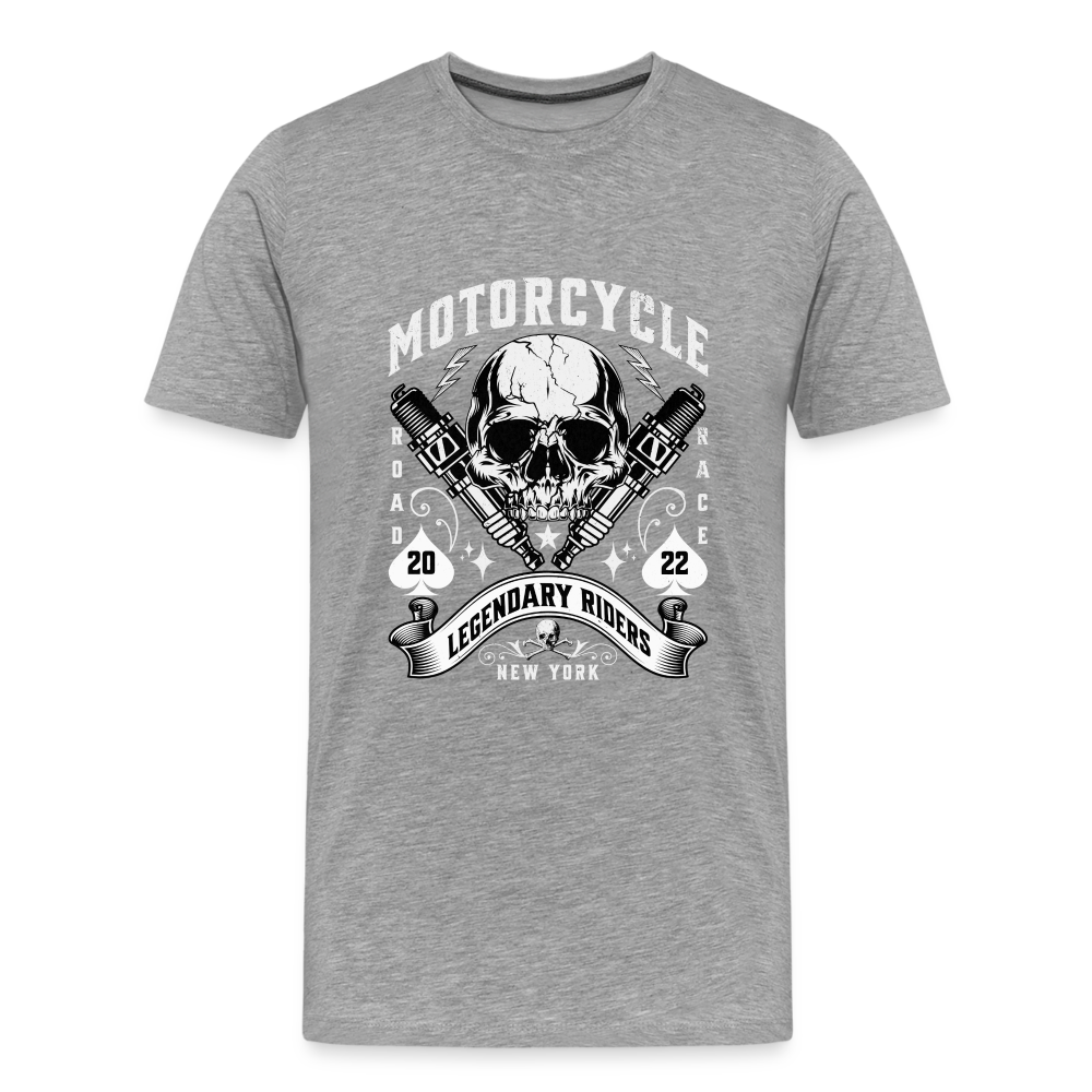 Motorcycle Premium T-Shirt Herren - Grau meliert