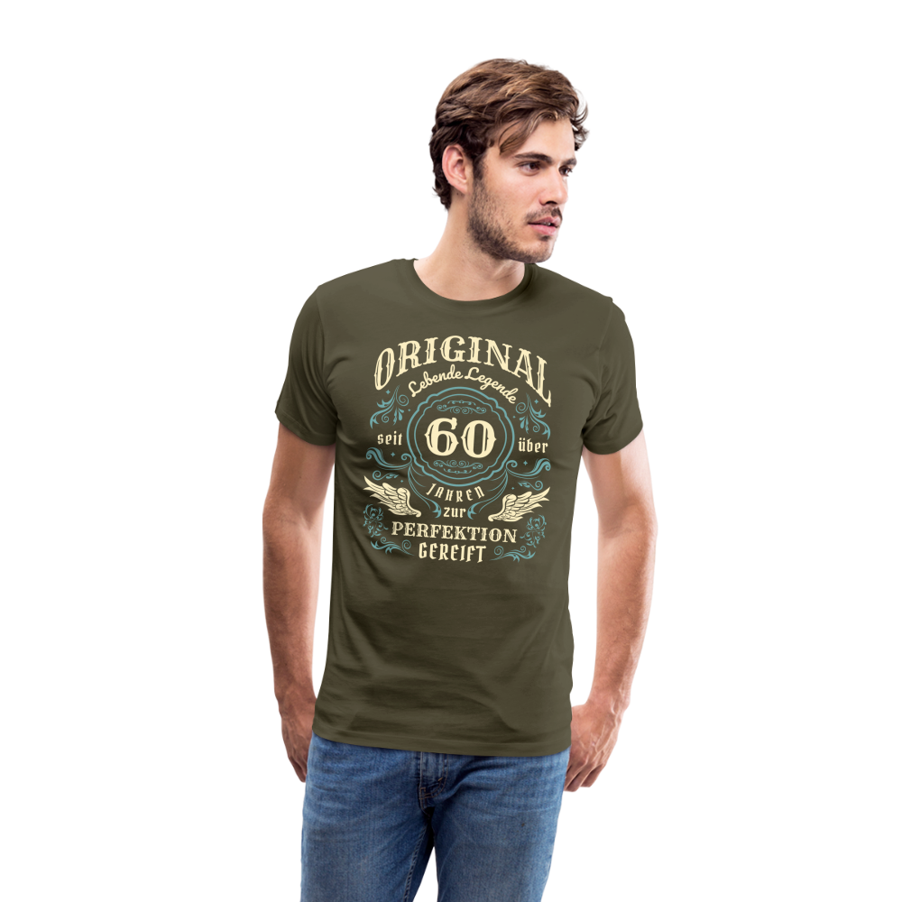 Lebende Legende 60 Geburtstag lustiges Premium T-Shirt Herren - Khaki