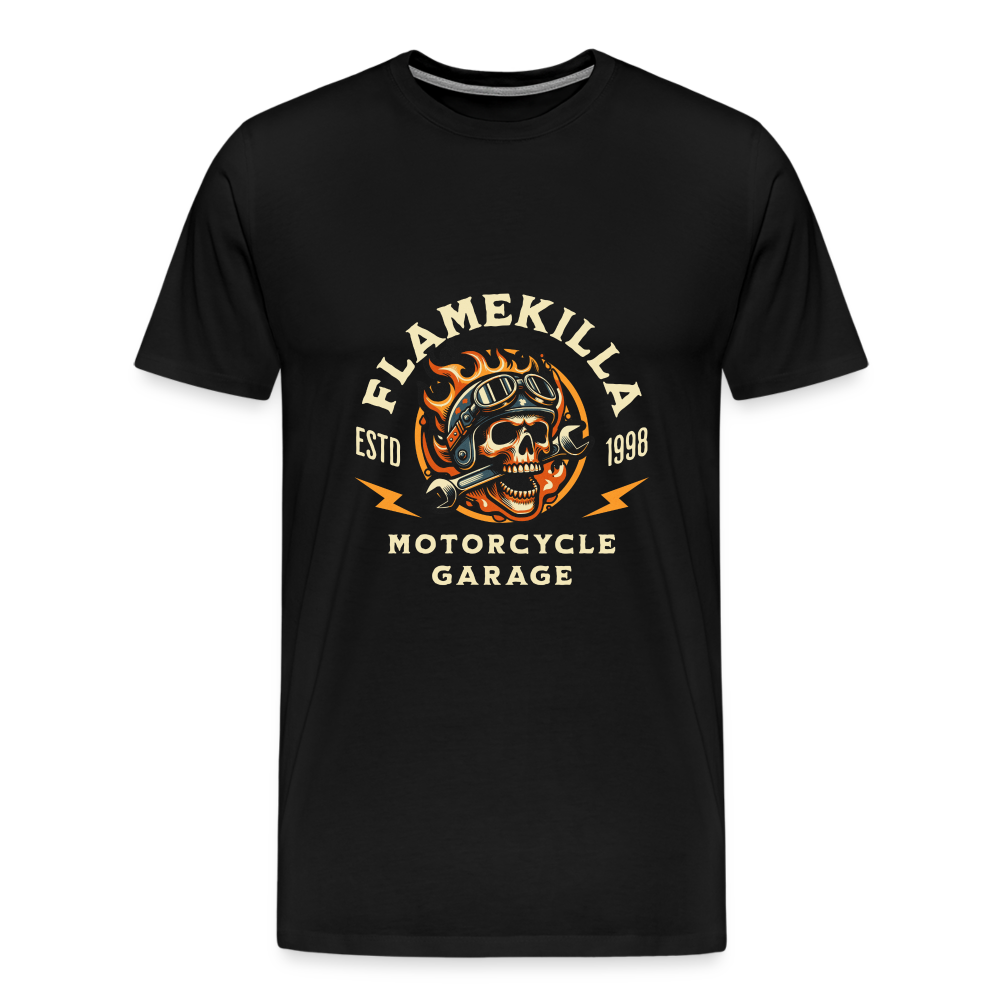 Flamekilla Premium T-Shirt Herren - Schwarz