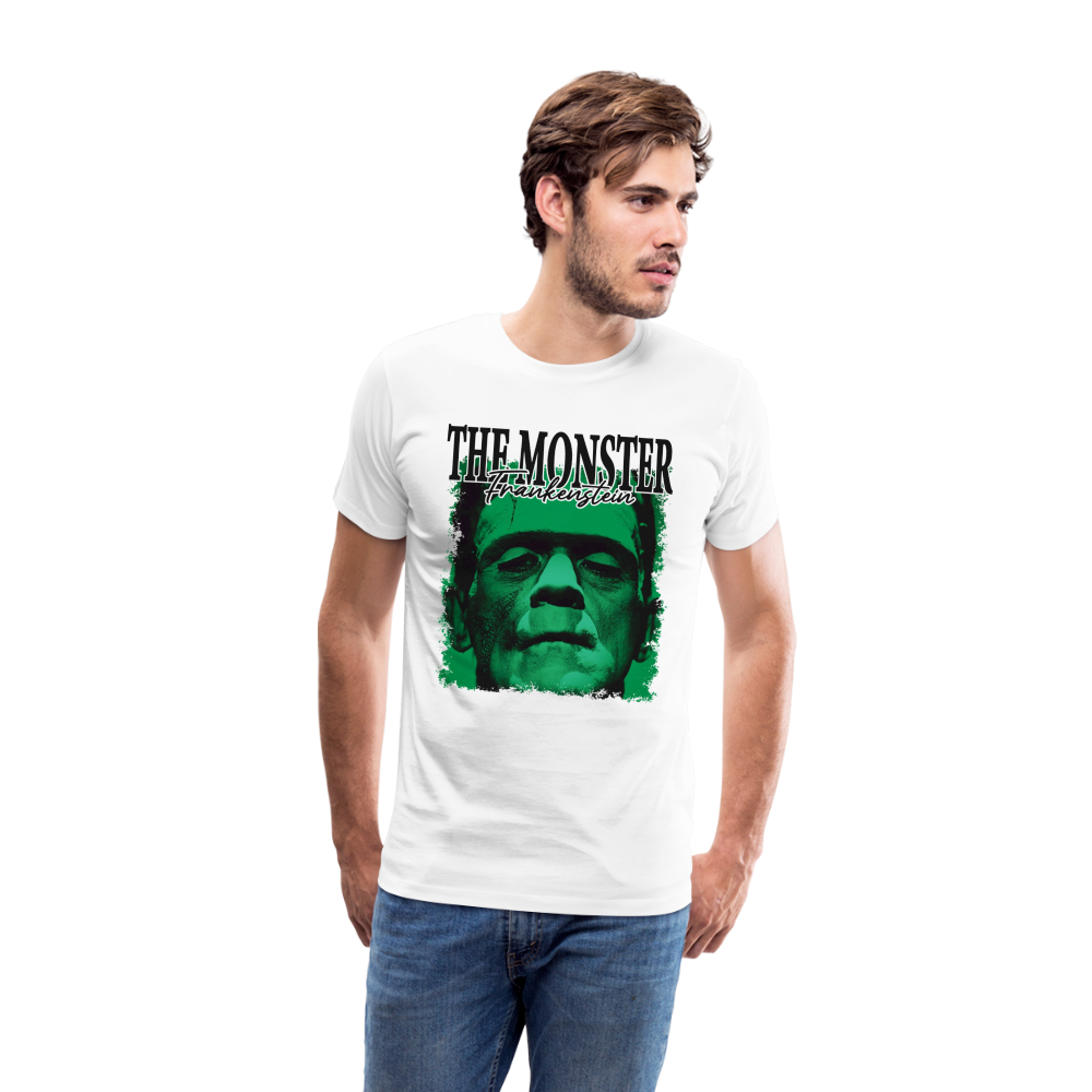 The Monster Frankenstein Halloween Horror Premium T-Shirt Herren - Weiß