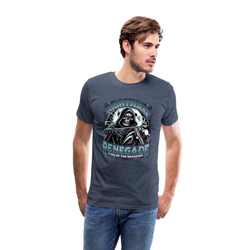 Nightmare Renegade Premium T-Shirt Herren - Blau meliert