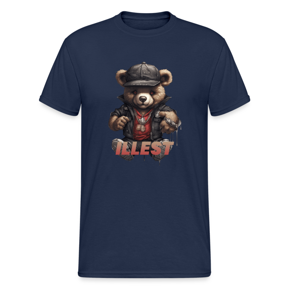Teddybär Bear Illest Streetwear Spruch T-Shirt Herren - Navy