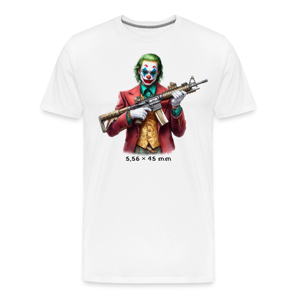 Joker M16 Gun cal. 5,56x45mm Männer Premium T-Shirt - Weiß