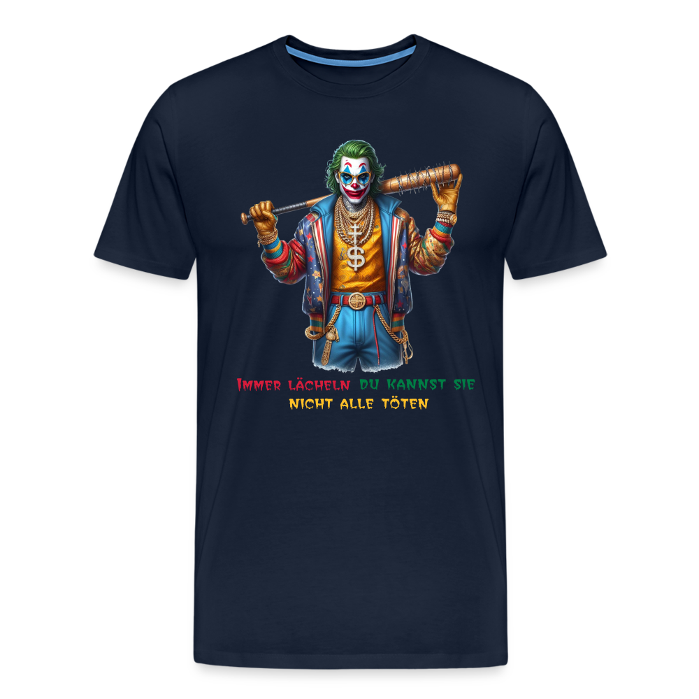 Joker Immer lächeln Männer Premium T-Shirt - Navy