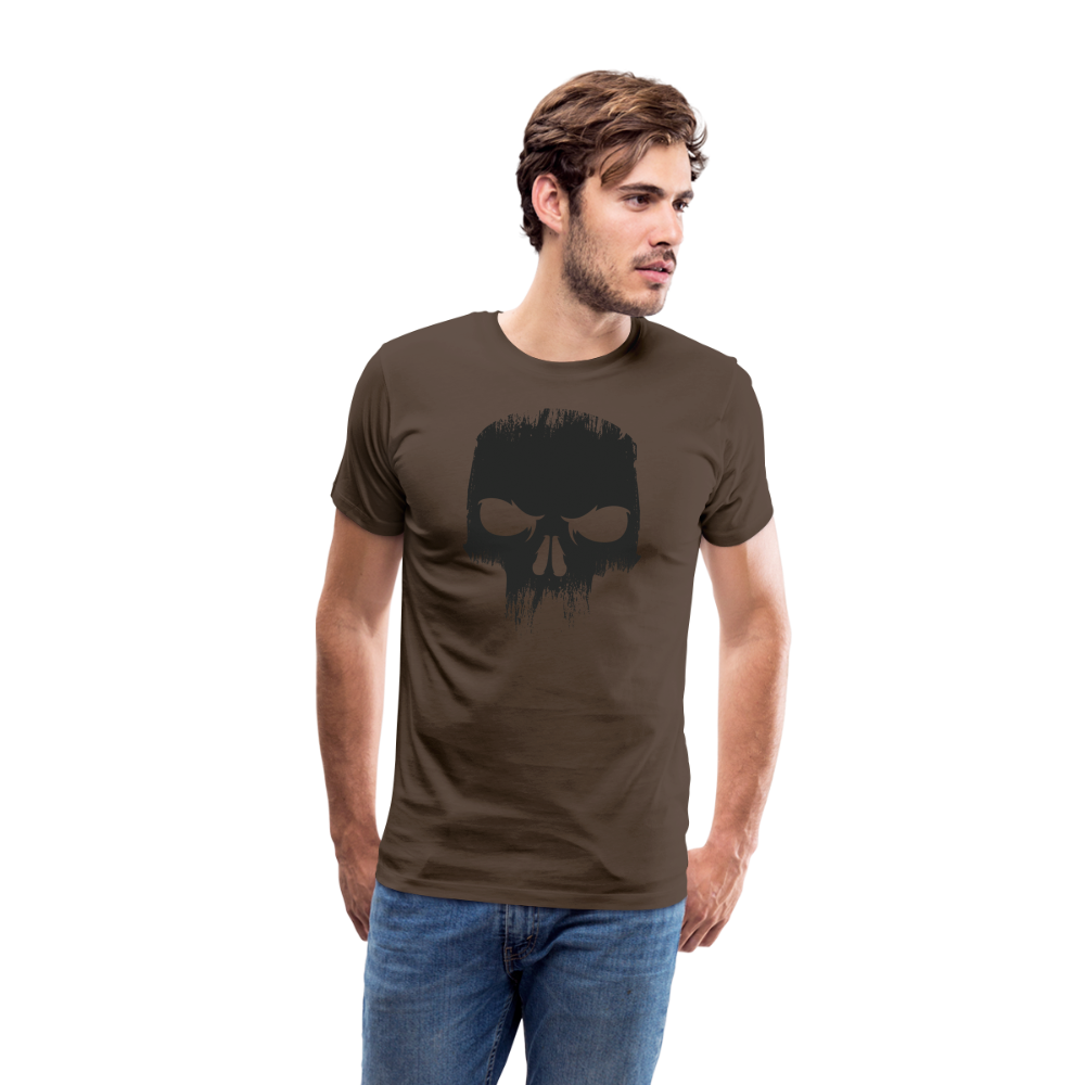Skull Totenkopf Premium T-Shirt Herren - Edelbraun