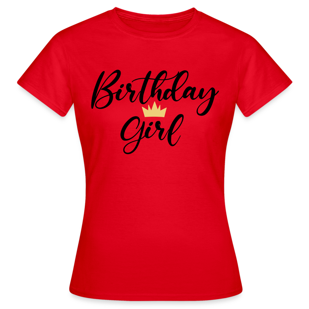 Birthday girl Damen Gildan Heavy T-Shirt - Rot