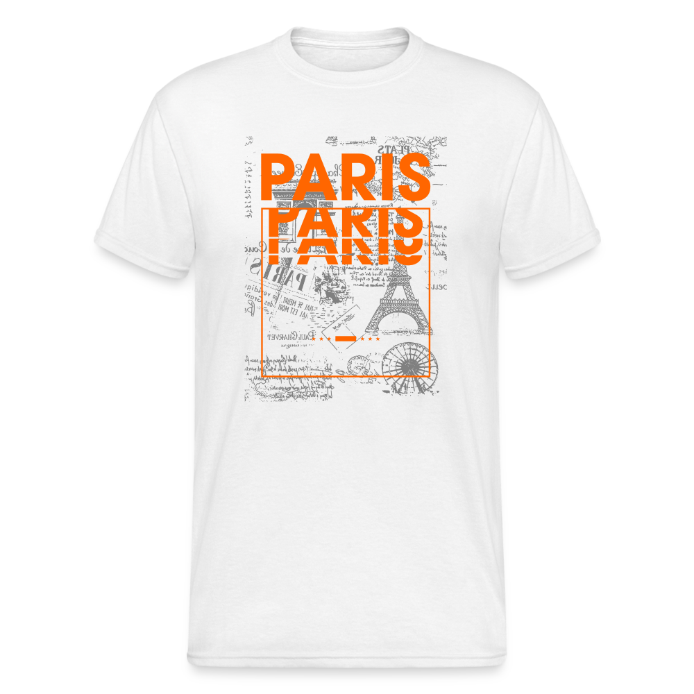 Urban Streetwear Paris T-Shirt Herren - Weiß