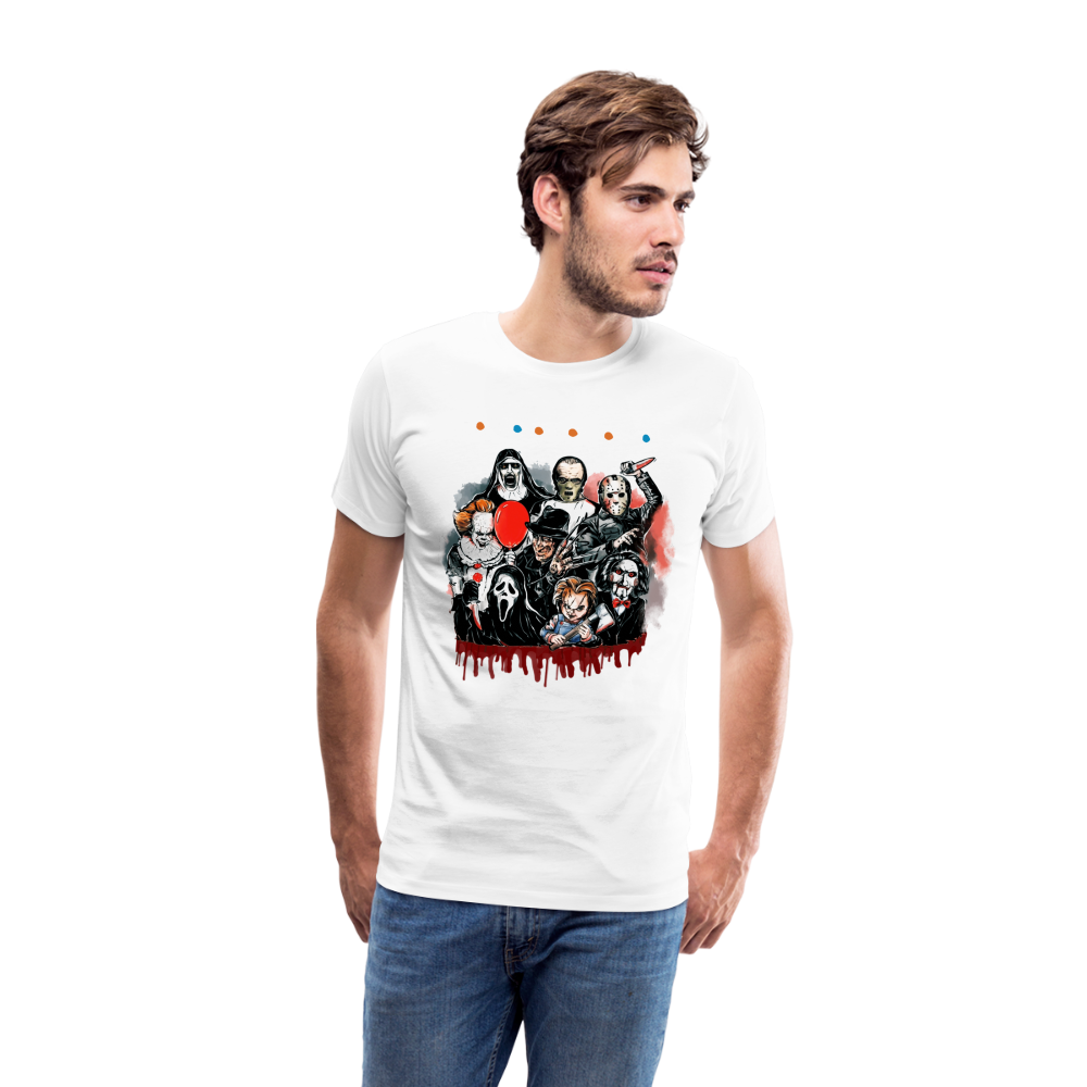 Friends Halloween Horror Premium T-Shirt Herren - Weiß