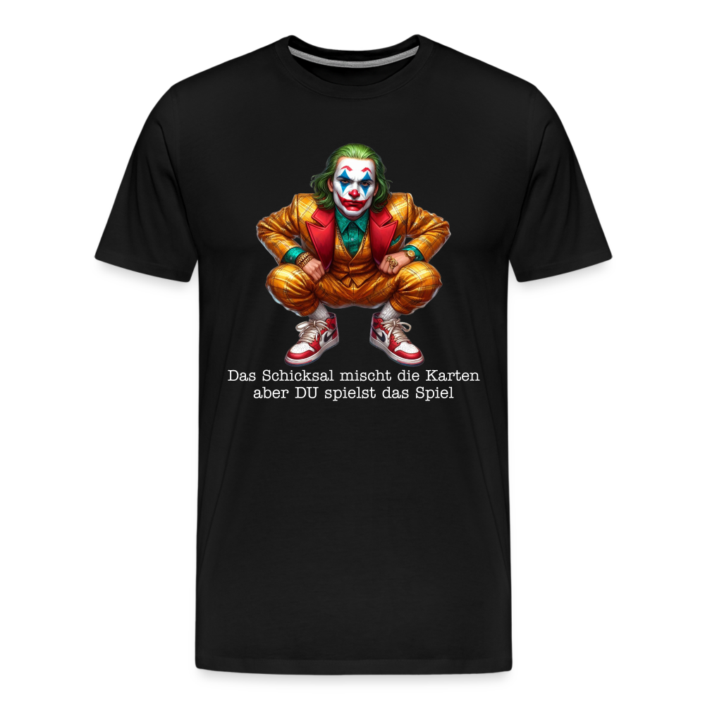 Joker Das Schicksal Männer Premium T-Shirt - Schwarz