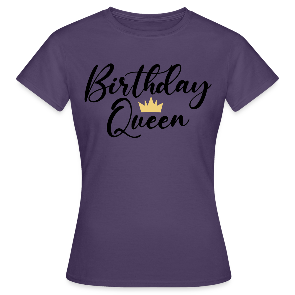 Birthday Queen Damen Gildan Heavy T-Shirt - Dunkellila