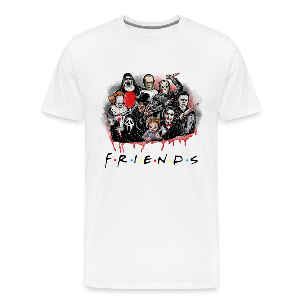 Friends Halloween Horror Premium T-Shirt Herren - Weiß