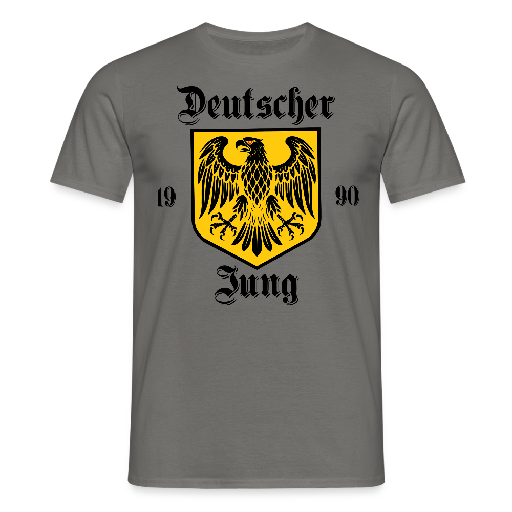 Deutscher Jung Frontdruck T-Shirt - Graphit