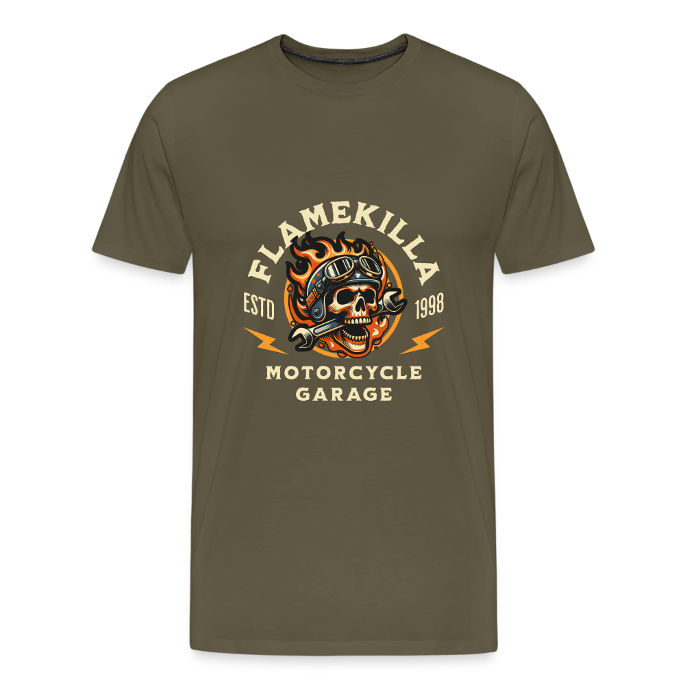 Flamekilla Premium T-Shirt Herren - Khaki