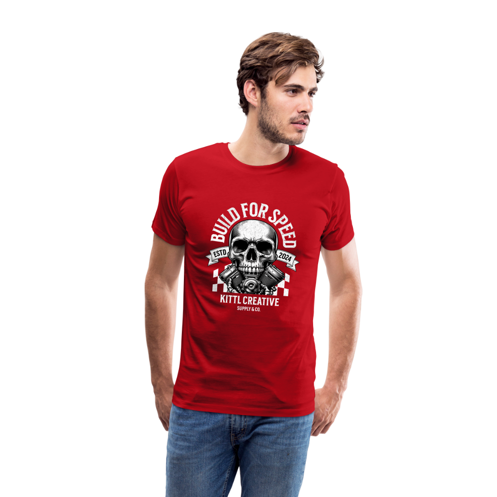 Build For Speed Premium T-Shirt Herren - Rot
