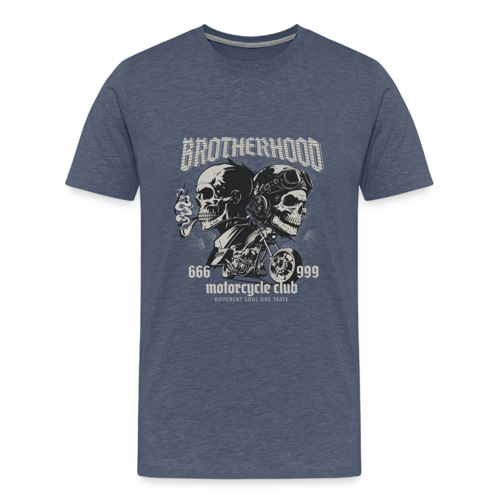 Brotherhood Premium T-Shirt Herren - Blau meliert