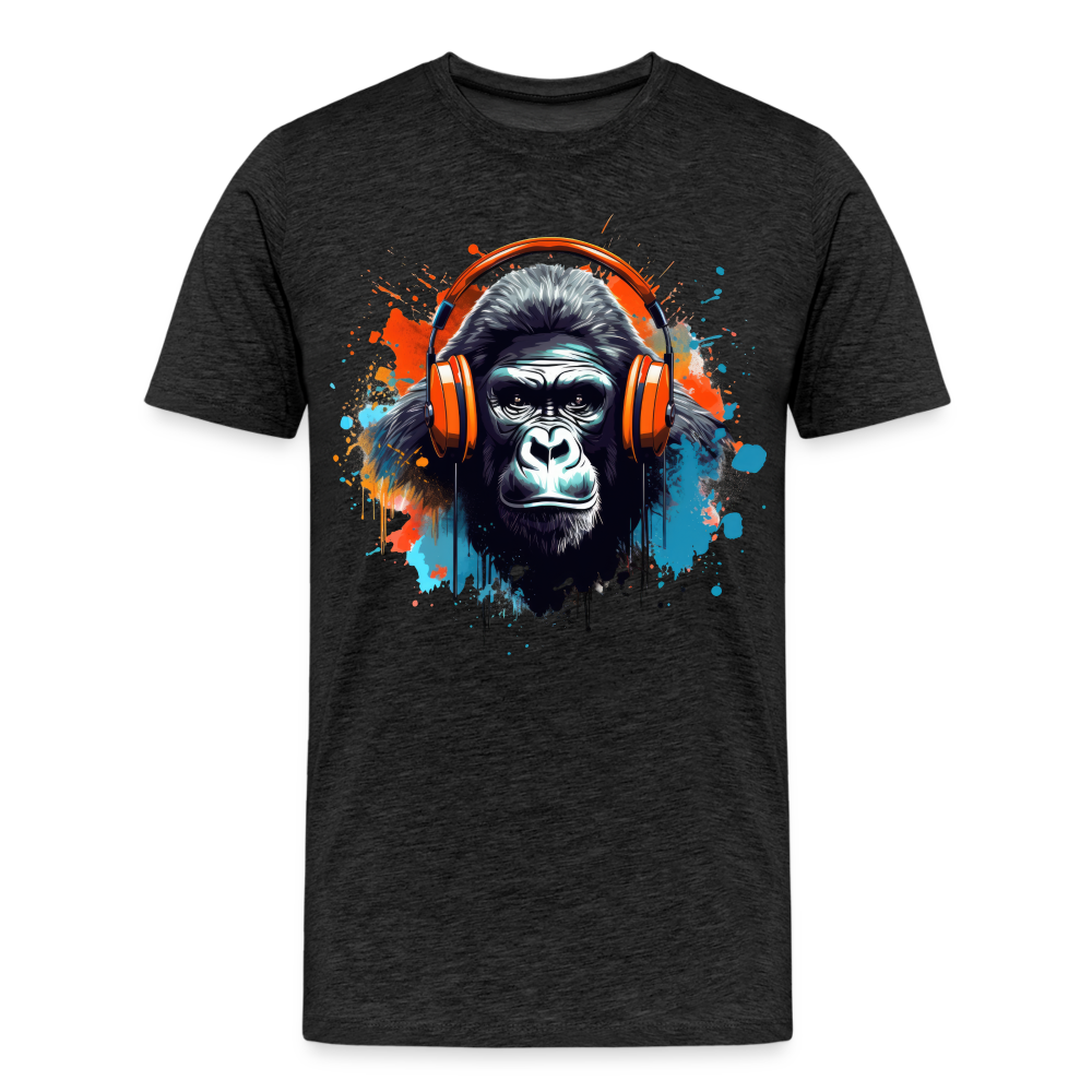 DJ Monkey Affe T-Shirt Männer Premium T-Shirt - Anthrazit