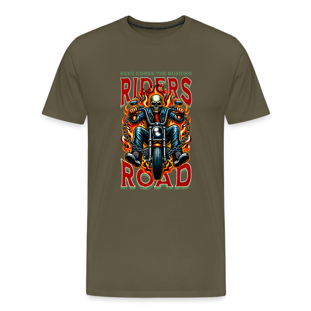 Riders Road Premium T-Shirt Herren - Khaki