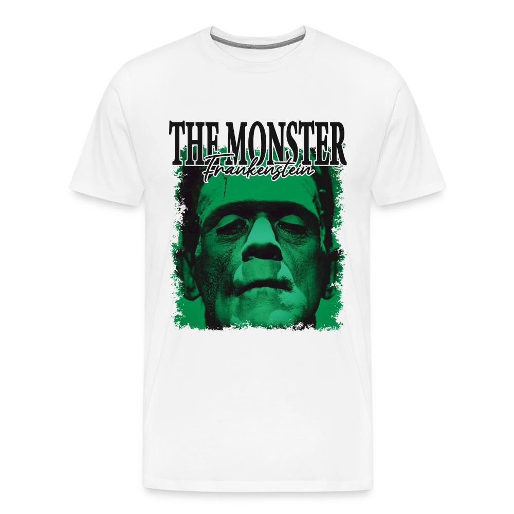 The Monster Frankenstein Halloween Horror Premium T-Shirt Herren - Weiß