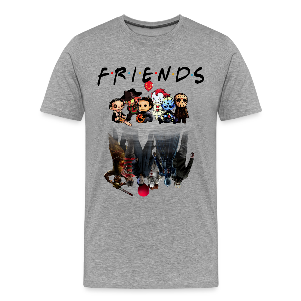 Friends Halloween Horror Premium T-Shirt Herren - Grau meliert