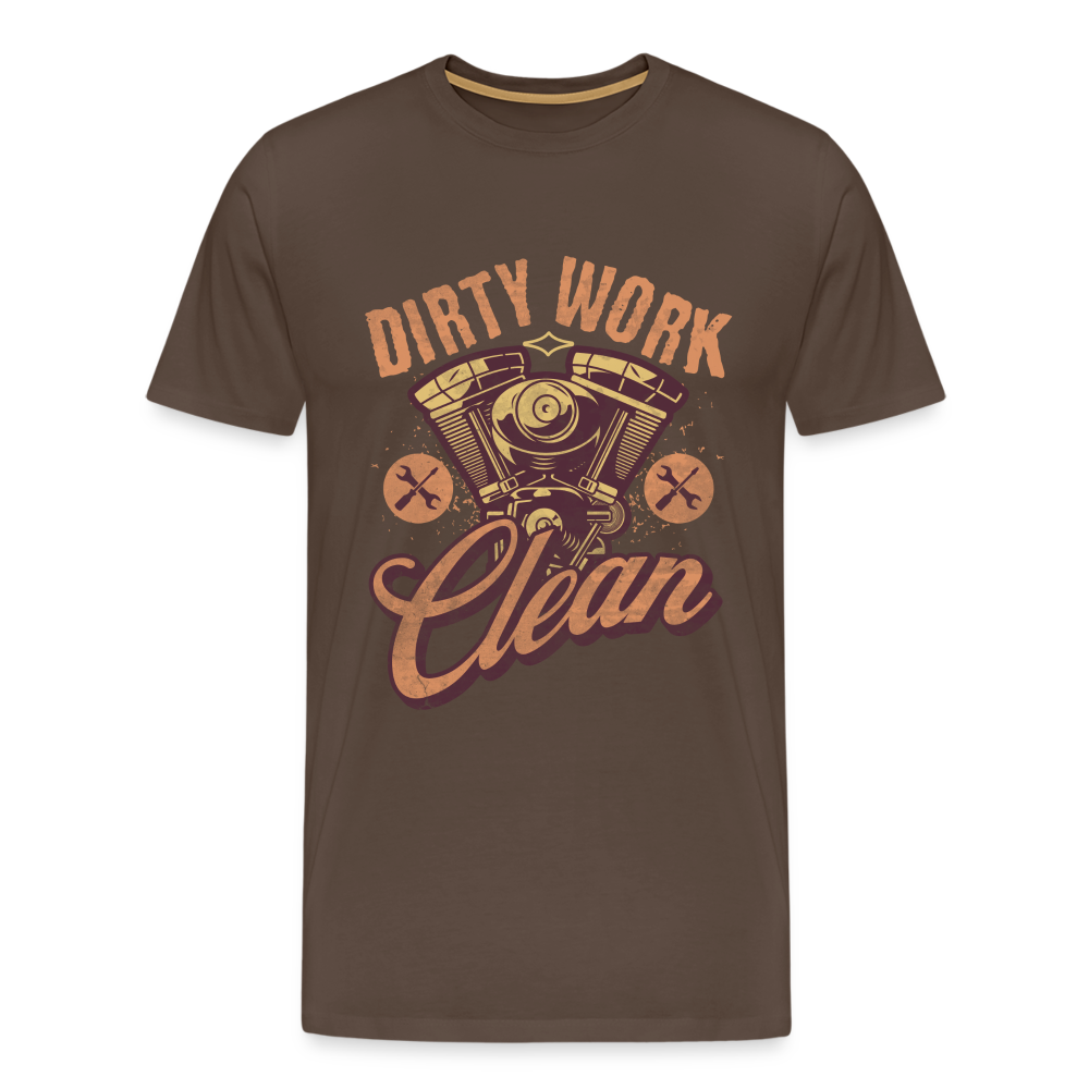 Dirty Work Clean Premium T-Shirt Herren - Edelbraun