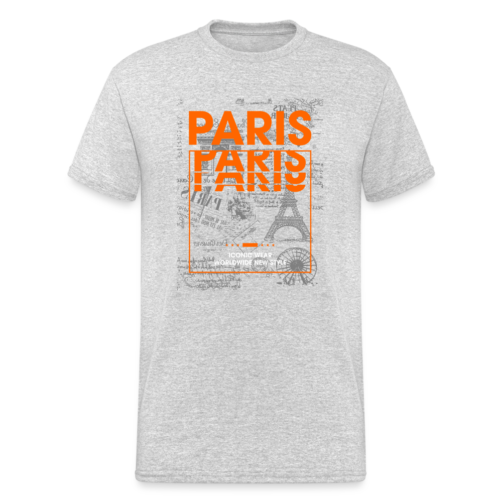 Urban Streetwear Paris T-Shirt Herren - Grau meliert